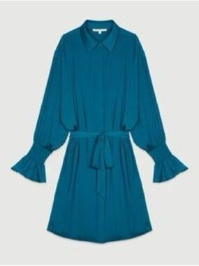 Maje 2 in 1 Shirt Dress with Smocks